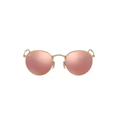 RAY BAN - Anteojos De Sol Ray-Ban RB3447 Round Metal Dorado Hombre