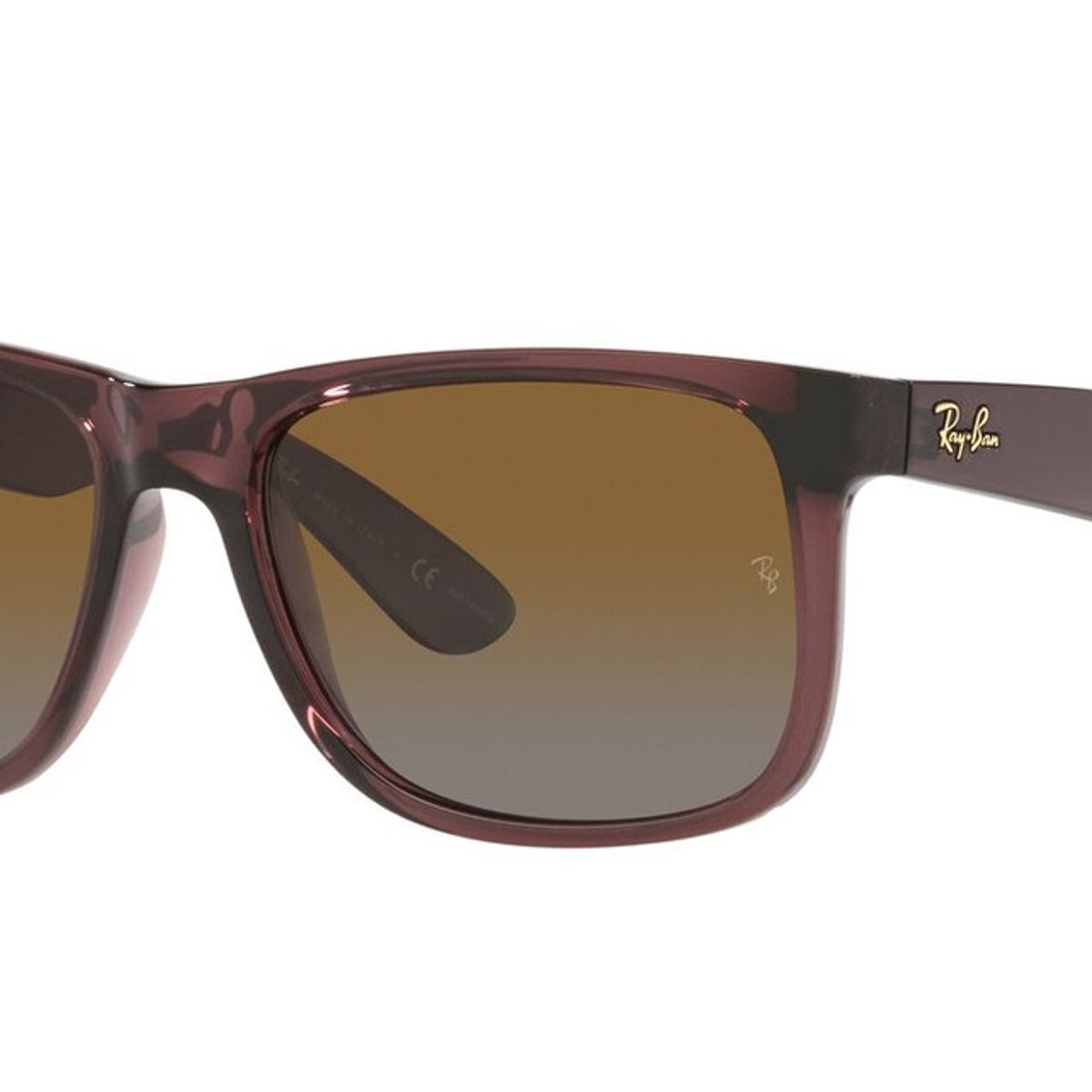 RAY BAN - Anteojos De Sol Ray-Ban RB4165 Justin Café Hombre