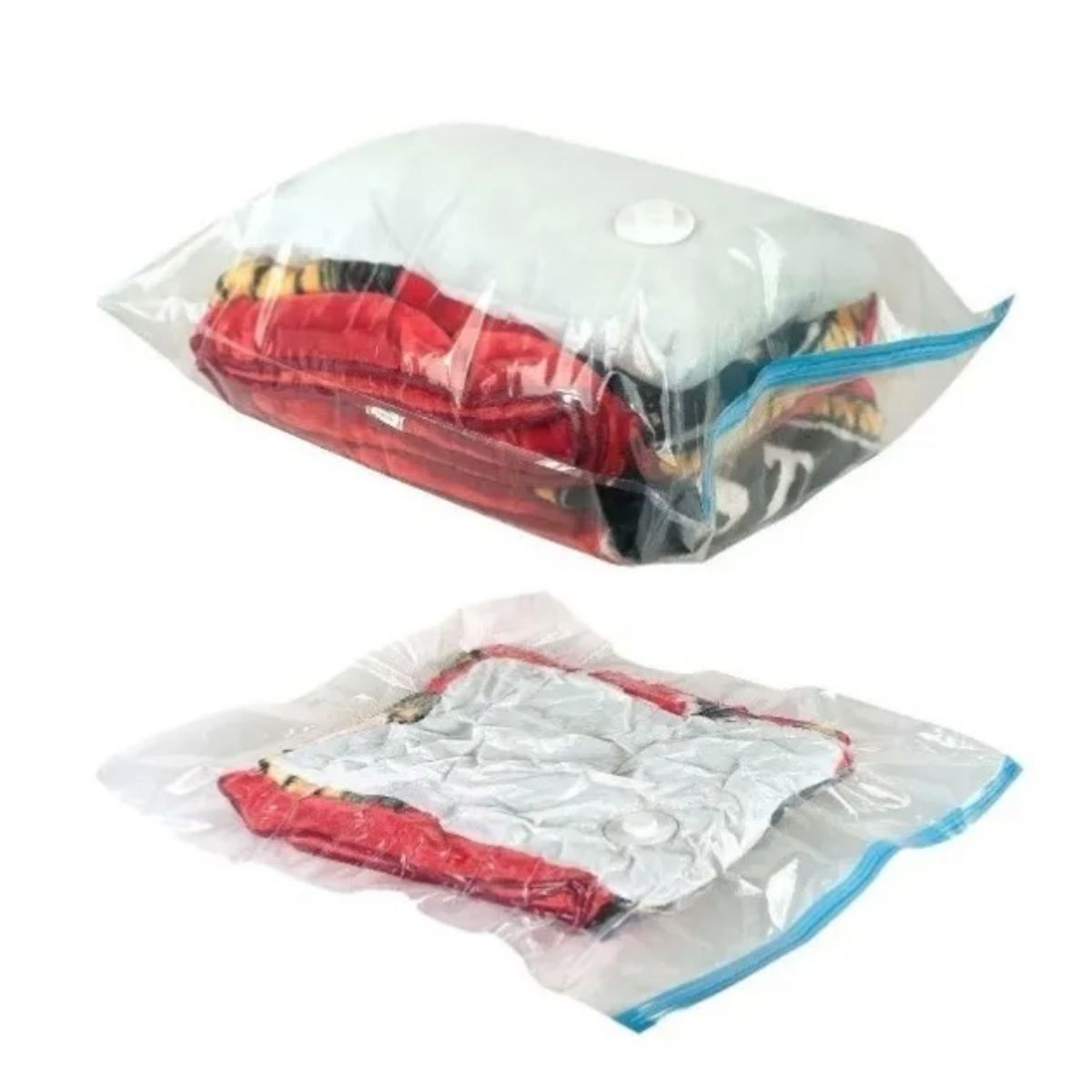 GENERICO - Pack 12 Bolsas Al Vacio Comprimir Ropa Ahorra Espacio 80x110