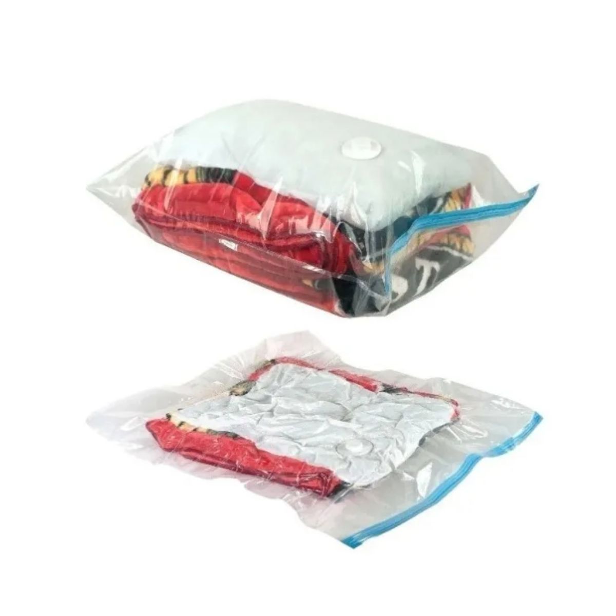 GENERICO - Pack 12 Bolsas Al Vacio Comprimir Ropa Ahorra Espacio 80x110