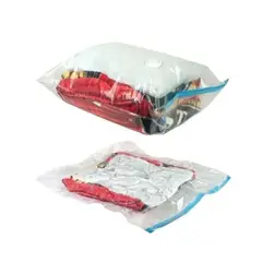 GENERICO - Pack 12 Bolsas Al Vacio Comprimir Ropa Ahorra Espacio 80x110
