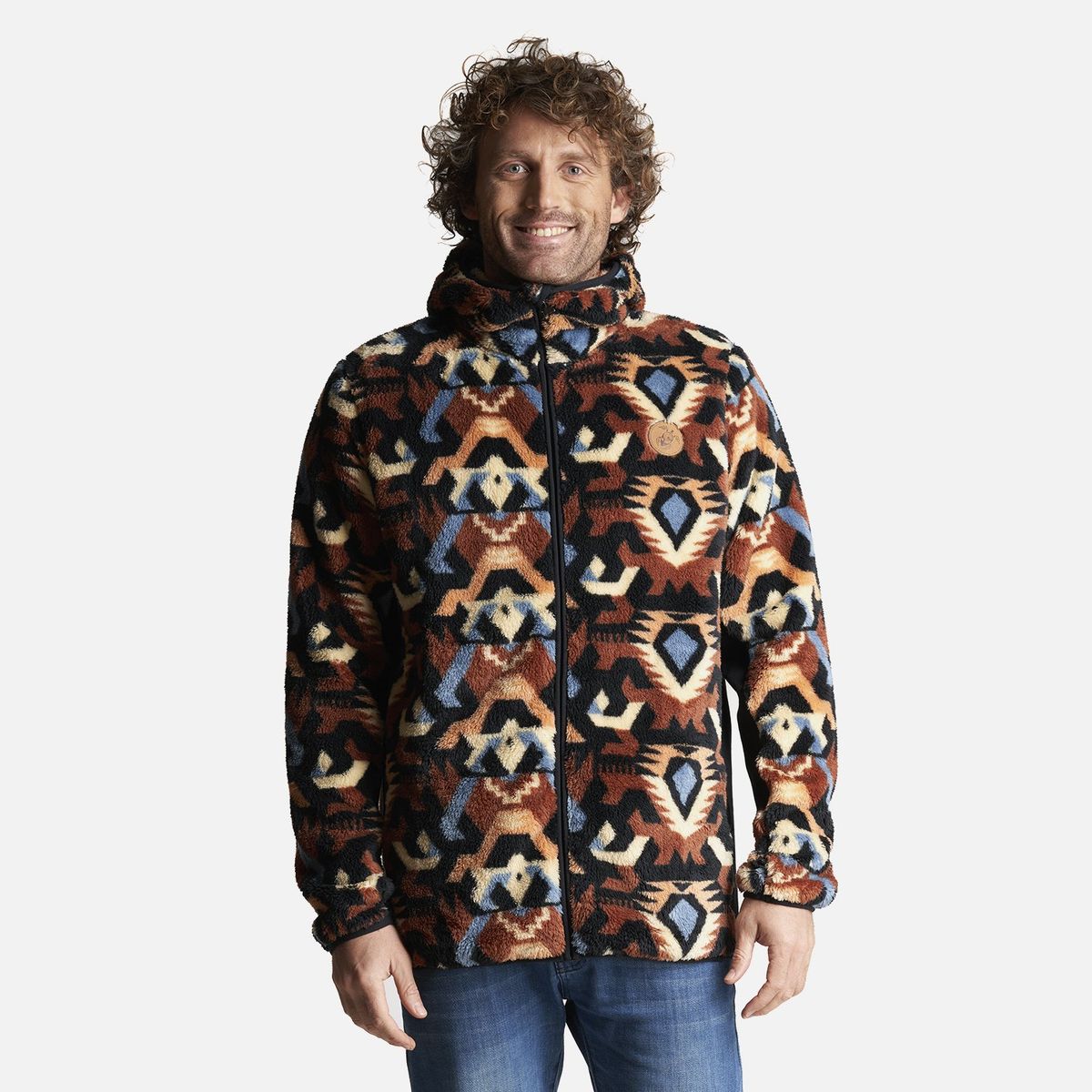 HAKA HONU - Chaqueta Hombre Calur-Oso Print Terracota Haka Honu