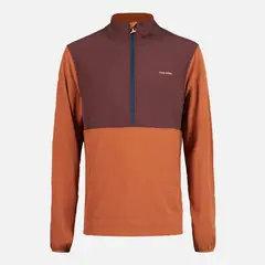 HAKA HONU - Poleron Hombre Del Sur 1/4 Zip Sin Capucha Terracota