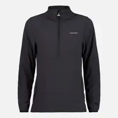 HAKA HONU - Poleron Mujer Del Sur 1/4 Zip Sin Capucha Negro Haka Honu.-