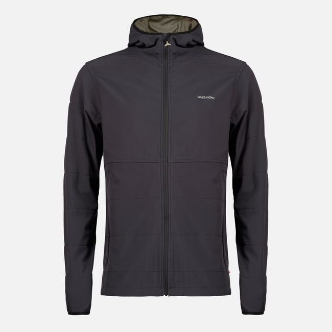 HAKA HONU - Poleron Hombre Del Sur Negro Haka Honu