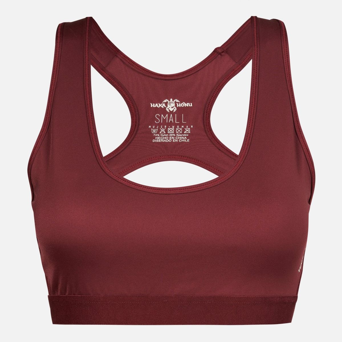 HAKA HONU - Peto Mujer Loica Burdeo Haka Honu.-