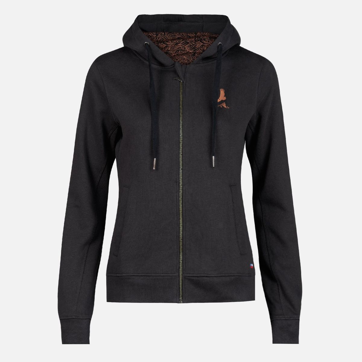 HAKA HONU - Poleron Mujer Ninja Negro Haka Honu