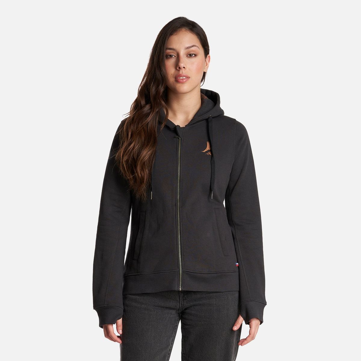 HAKA HONU - Poleron Mujer Ninja Negro Haka Honu