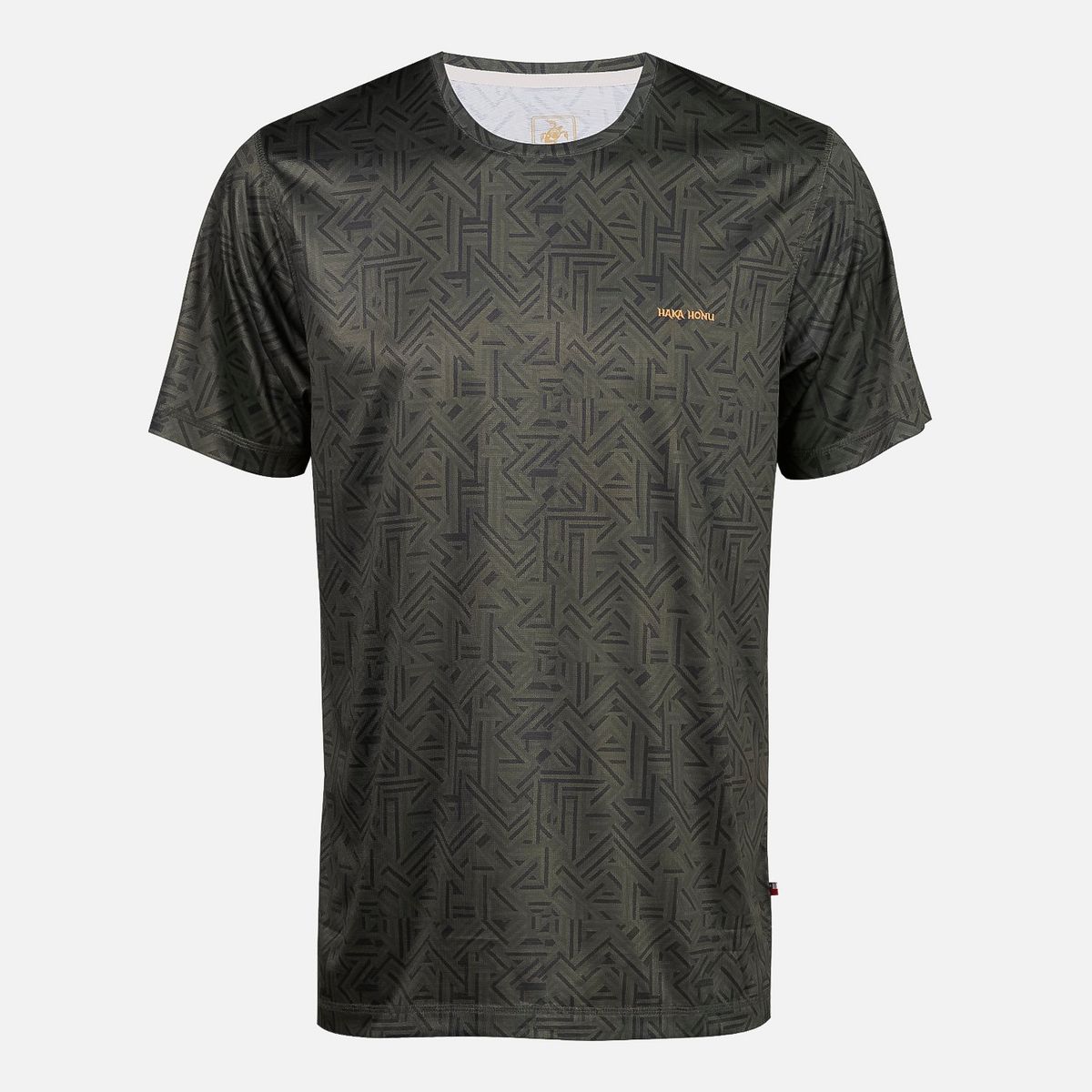 HAKA HONU - Polera Hombre Sudala Print Verde Haka Honu