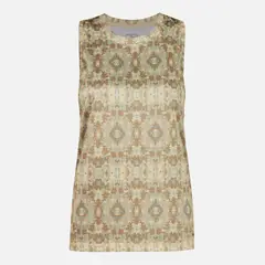 HAKA HONU - Polera Mujer Sudala Print Beige