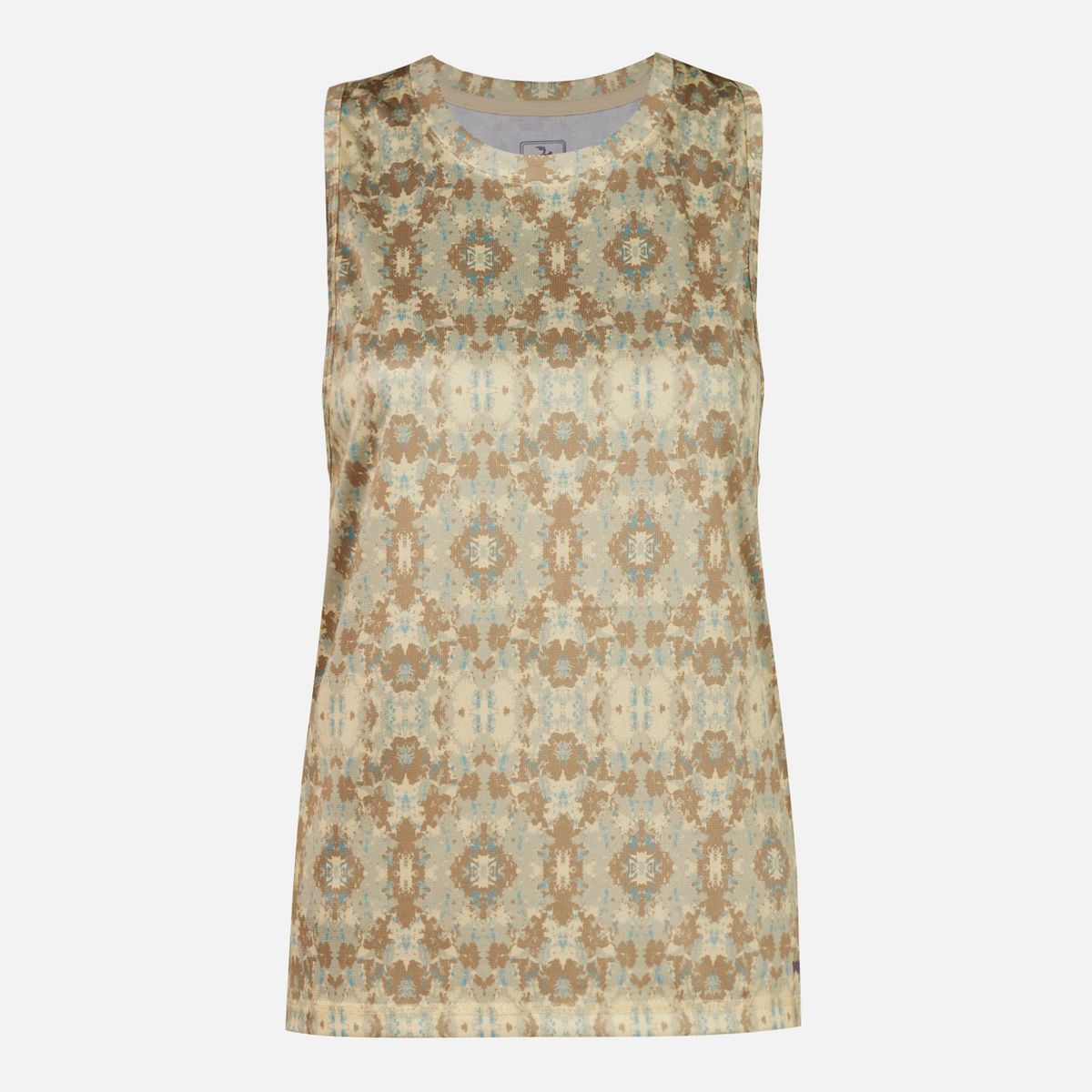 HAKA HONU - Polera Mujer Sudala Print Beige Haka Honu