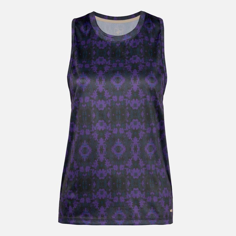 HAKA HONU - Polera Mujer Sudala Print Morado Haka Honu
