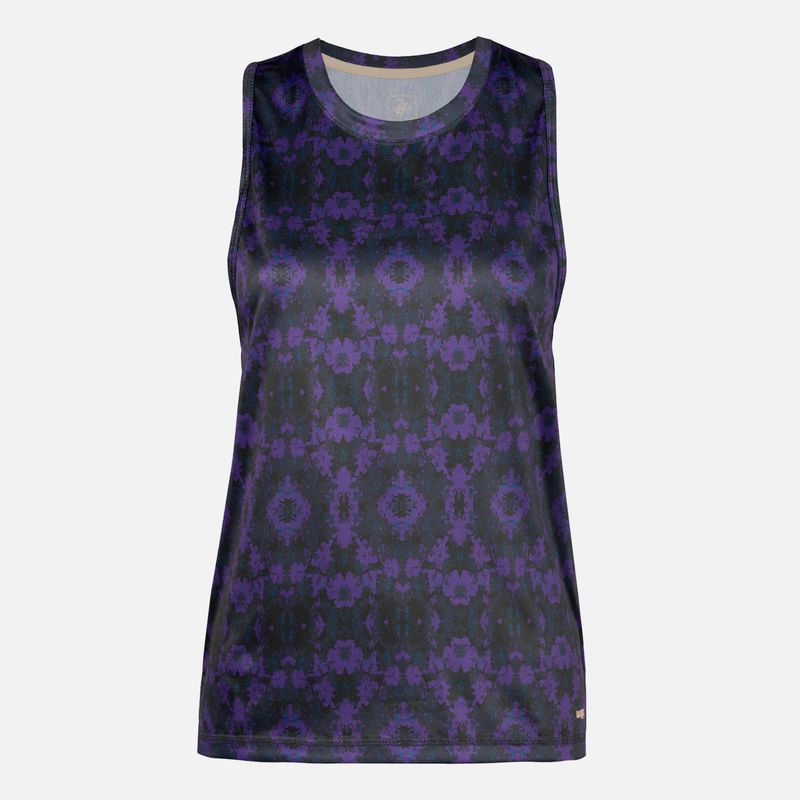 HAKA HONU - Polera Mujer Sudala Print Morado Haka Honu