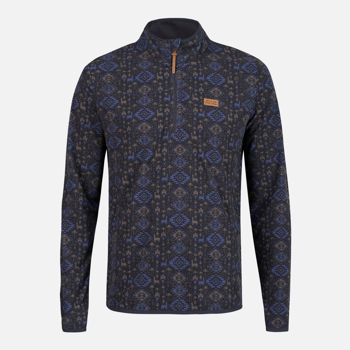 HAKA HONU - Poleron Hombre Taina Full print Azul Haka Honu