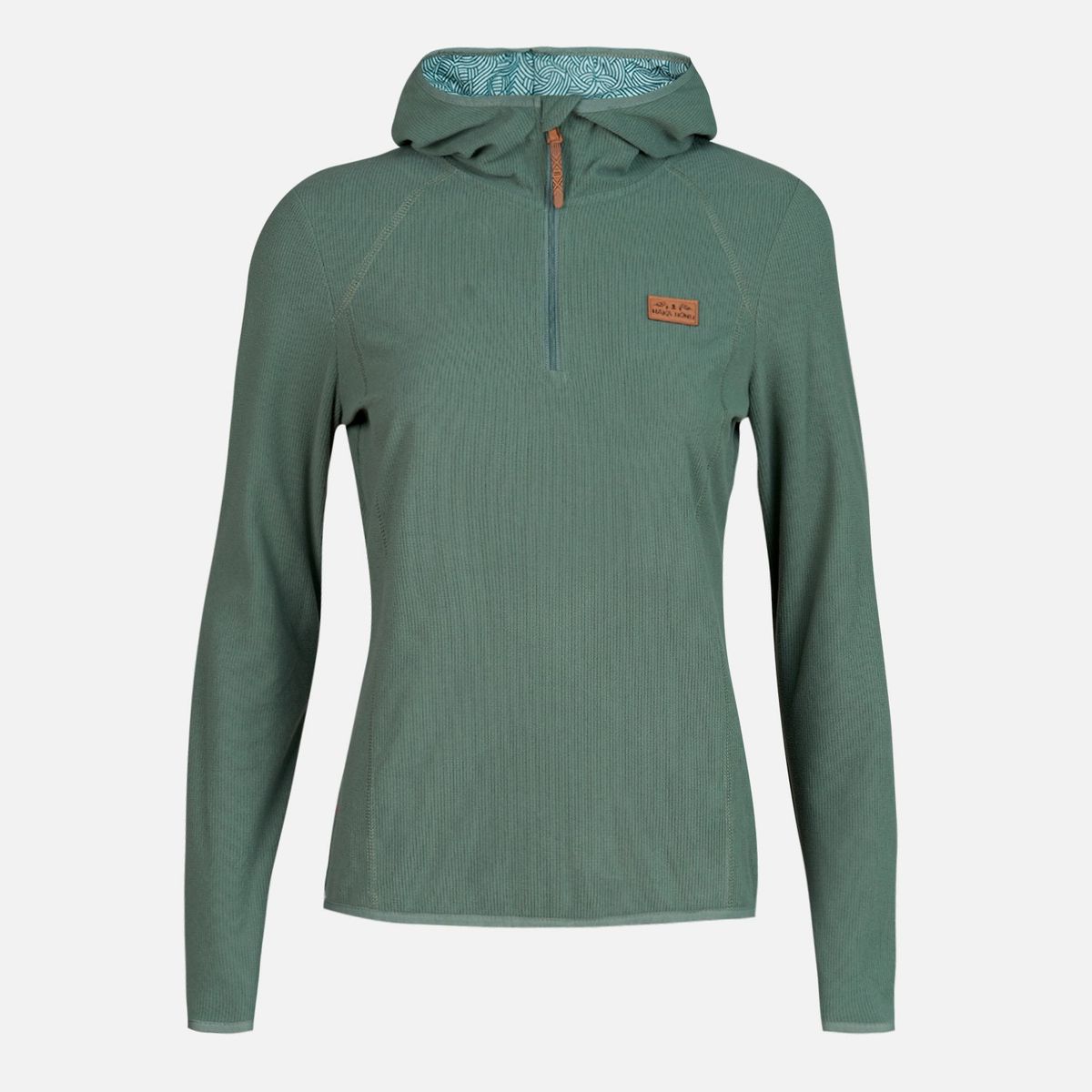 HAKA HONU - Poleron Mujer Taina Nui Verde Grisaceo Haka Honu