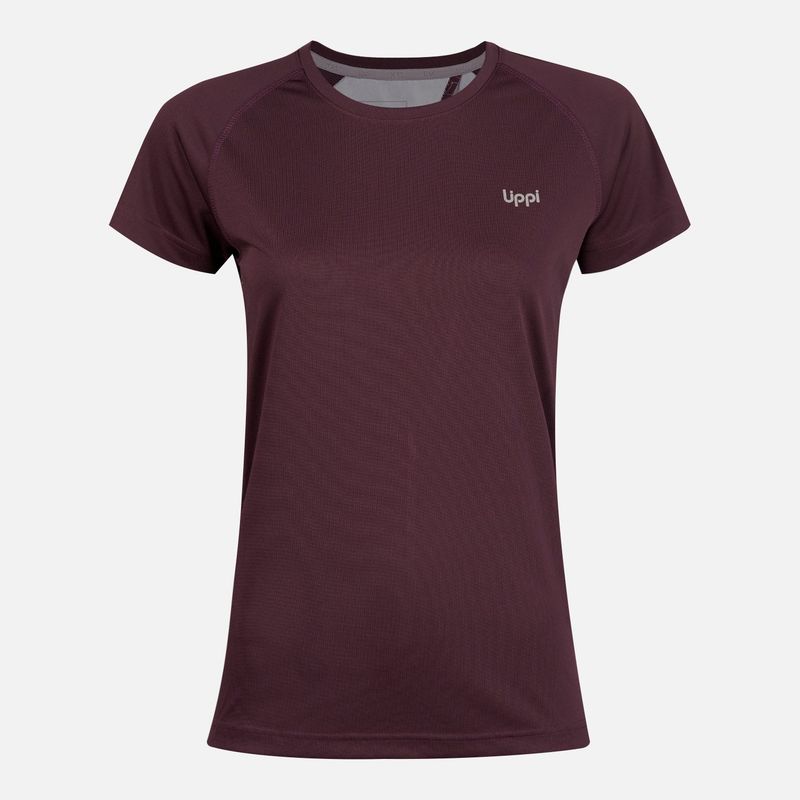 LIPPI - Polera Mujer Core Q-Dry Breathing T-Shirt Burdeo Lippi