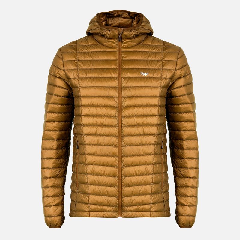 LIPPI - Chaqueta Hombre Peak Down Hoody Jacket Mostaza Oscuro Lippi