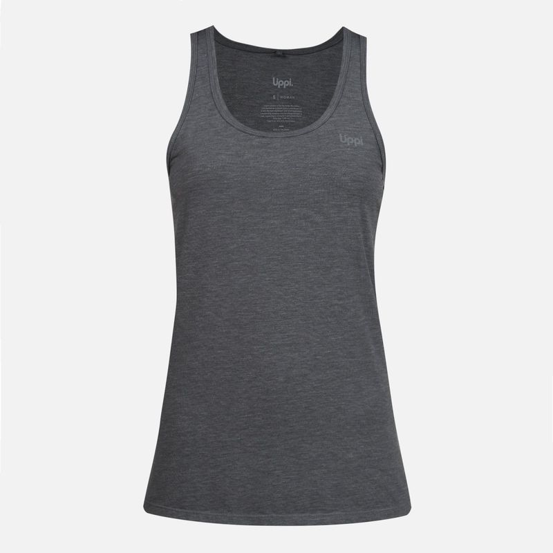 LIPPI - Polera Mujer Summit UV-Stop Tank Gris Medio Lippi