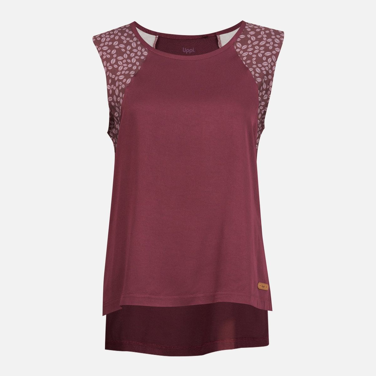 LIPPI - Polera Mujer Sunset T-Shirt Burdeo Lippi