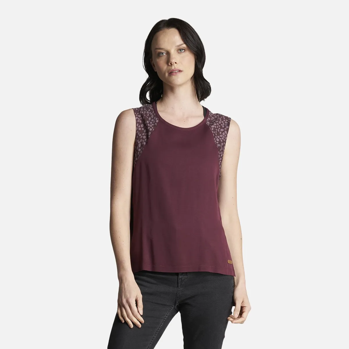 LIPPI - Polera Mujer Sunset T-Shirt Burdeo Lippi