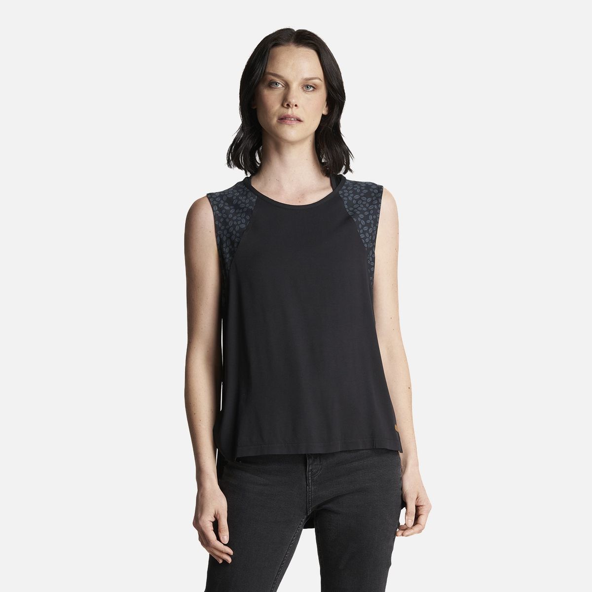 LIPPI - Polera Mujer Sunset T-Shirt Negro Lippi