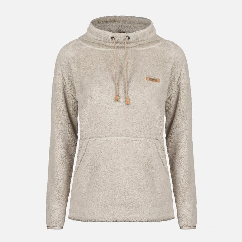 LIPPI - Poleron Mujer Warmy Sweatshirt Gris Cálido Lippi