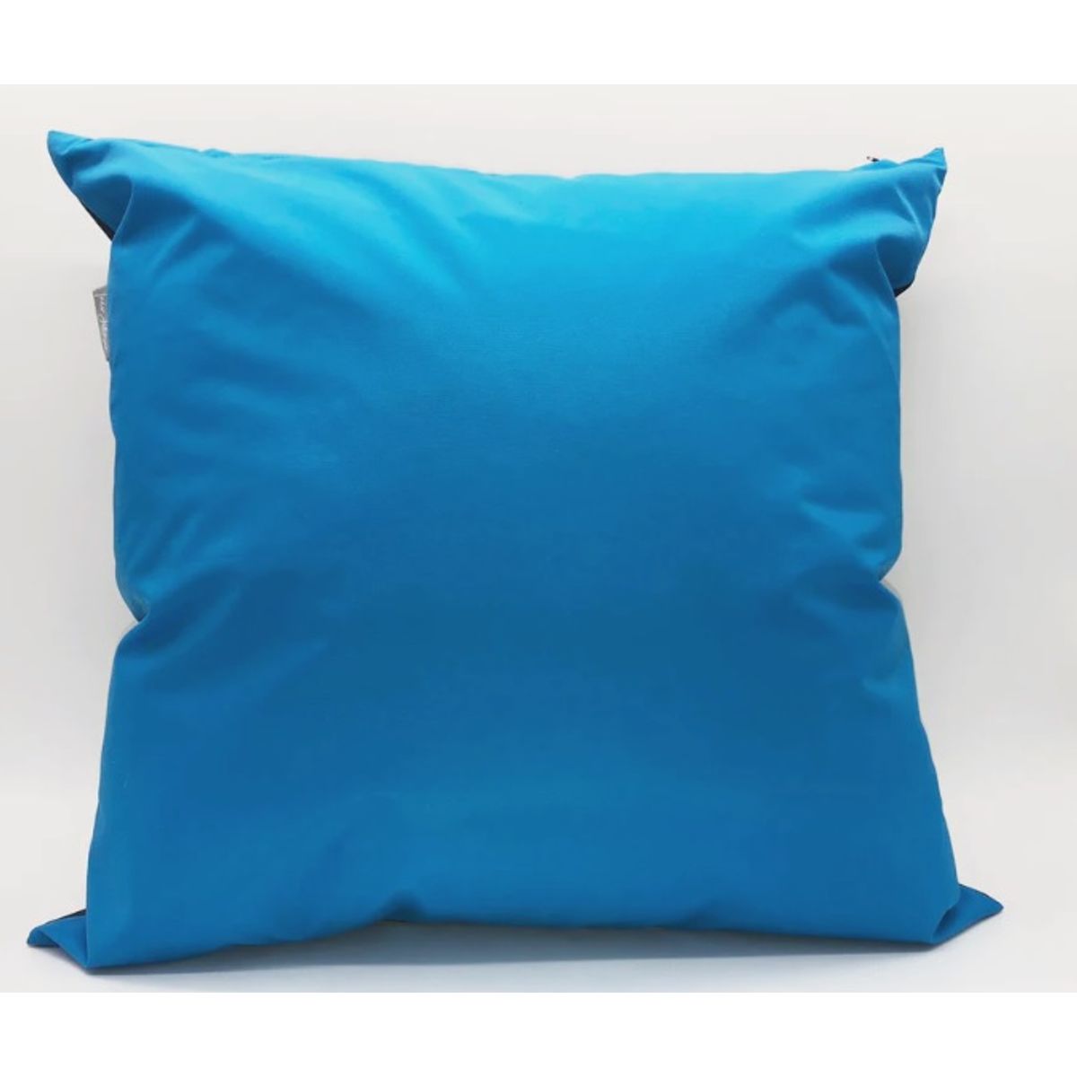 INES JOHNSON - Cojín 50x50cm impermeable azul calipso borde Inés Johnson