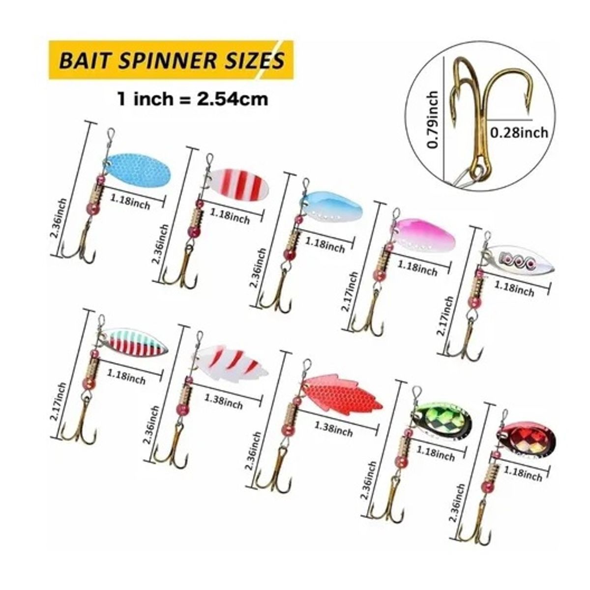 GENERICO - Pack 30 Señuelos De Pesca, Anzuelo, Rápala Anzuelo Surtidos