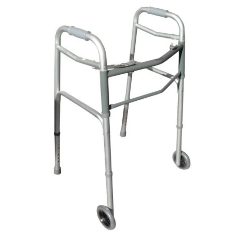 GLOMED - Andador Burrito Ortopédico Aluminio Plegable Con 2 Ruedas GLOMED