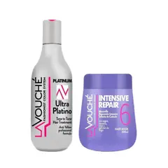 GENERICO - KIT MATIZADOR ULTRA PLATINO MAS MASCARA REPARACION INTENSA LAVOUCHE