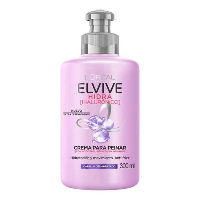 ELVIVE - Loreal Elvive Hidra Hialurónico Crema Para Peinar.-