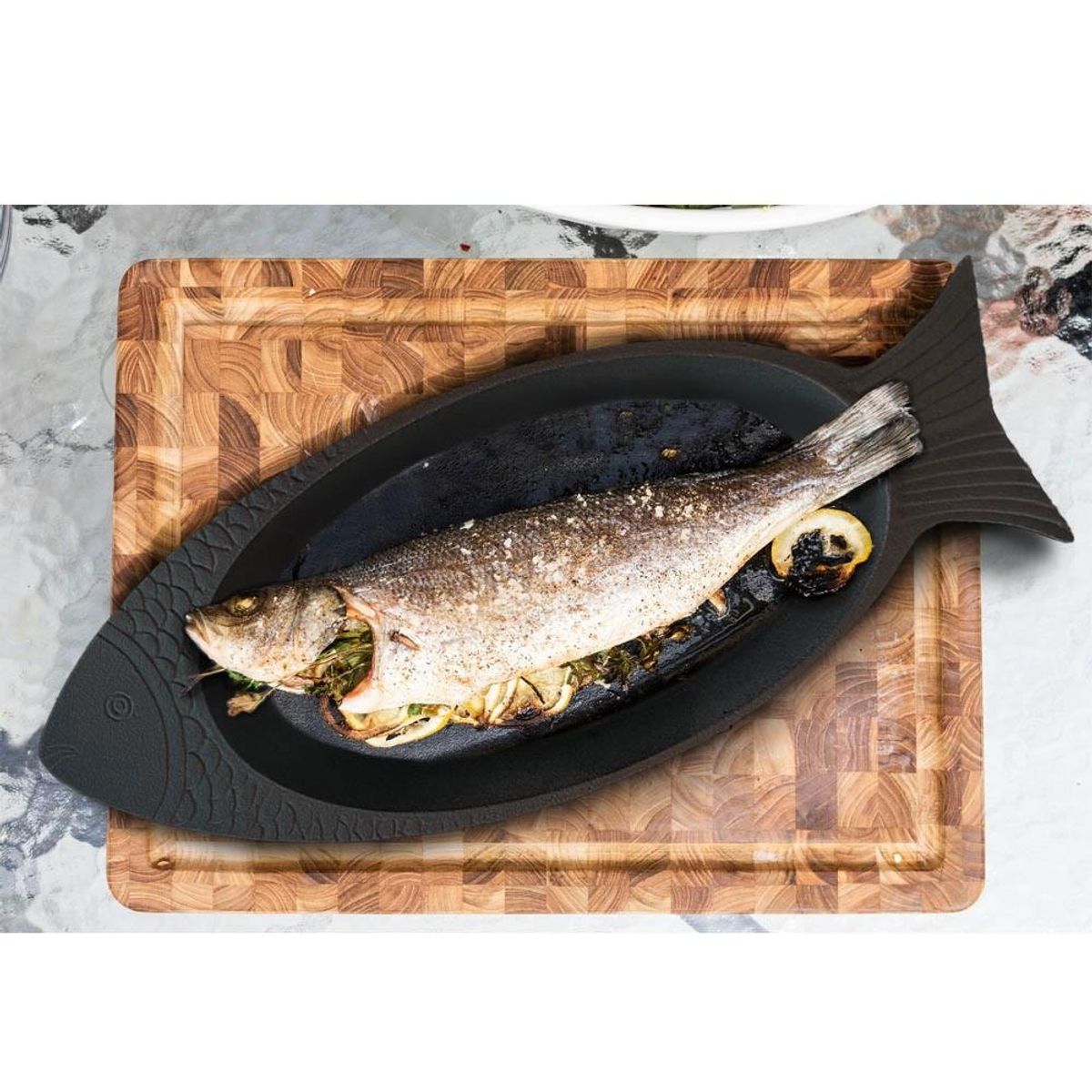 BRIVA - PLATO PESCADO HIERRO 45 CMS BRIVA IMAHE