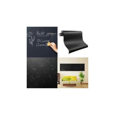 Imagen 2 del producto Pizarra Sticker Negro Vinilo 45x200cm + Tizas Surtida..