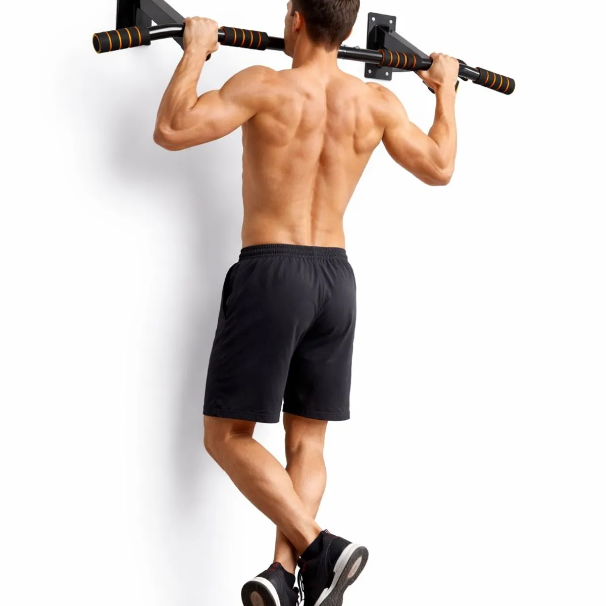 GENERICO - Barra de Dominadas para Muro Multifuncional de Acero Entrenamiento en Casa Fitness