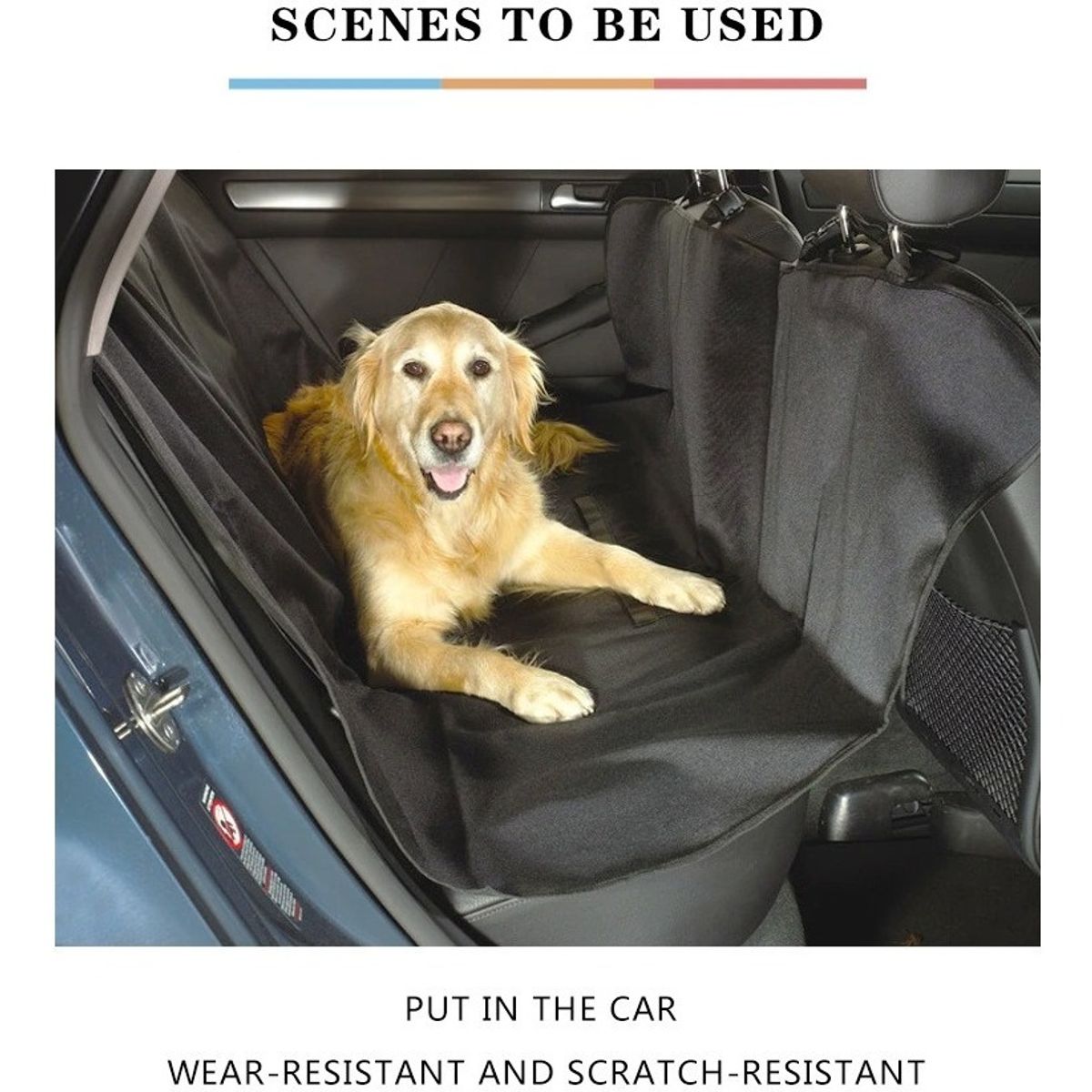 GENERICO - Lona Funda Manta Protectora Cubre Asiento Auto Perros Gatos..