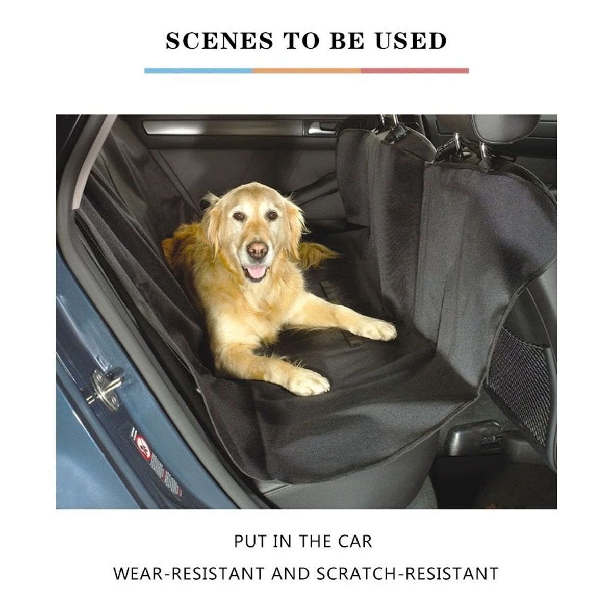 GENERICO - Lona Funda Manta Protectora Cubre Asiento Auto Perros Gatos..