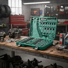 IRM - Maletin Herramientas 216 Piezas Caja Dados Profesional Puntas Llaves De Corona Auto FIGO STORE