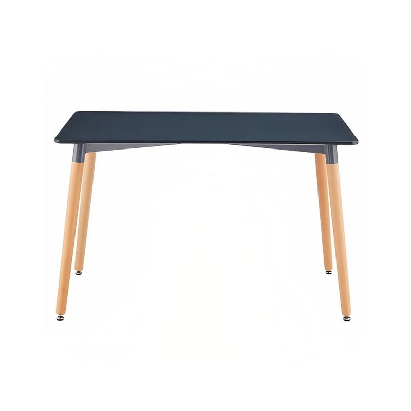 KLIK - Mesa de Comedor 120x80 Rectangular - Negra - Negro