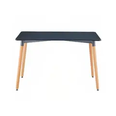 KLIK - Mesa de Comedor 120x80 Rectangular - Negra