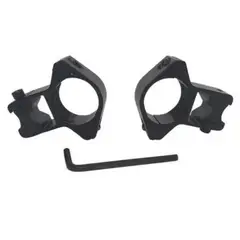 EKOI - Montura Soporte Linterna Mira Airsoft Caza Negra.