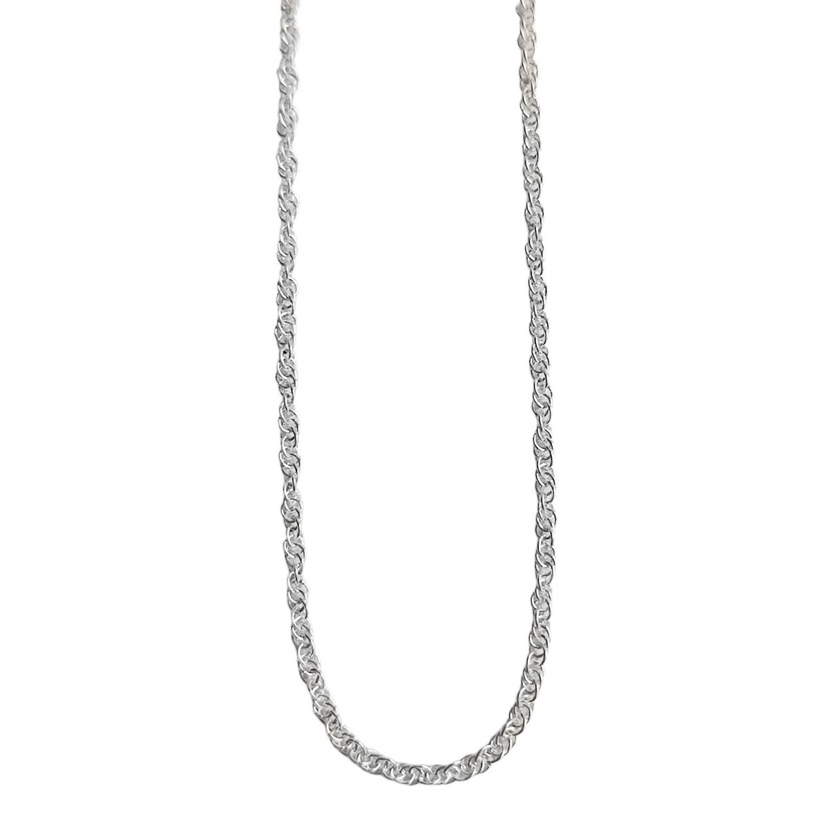 COGGIOLA - Cadena Cordón Tupido Enroscado 40cm Plata Fina 925