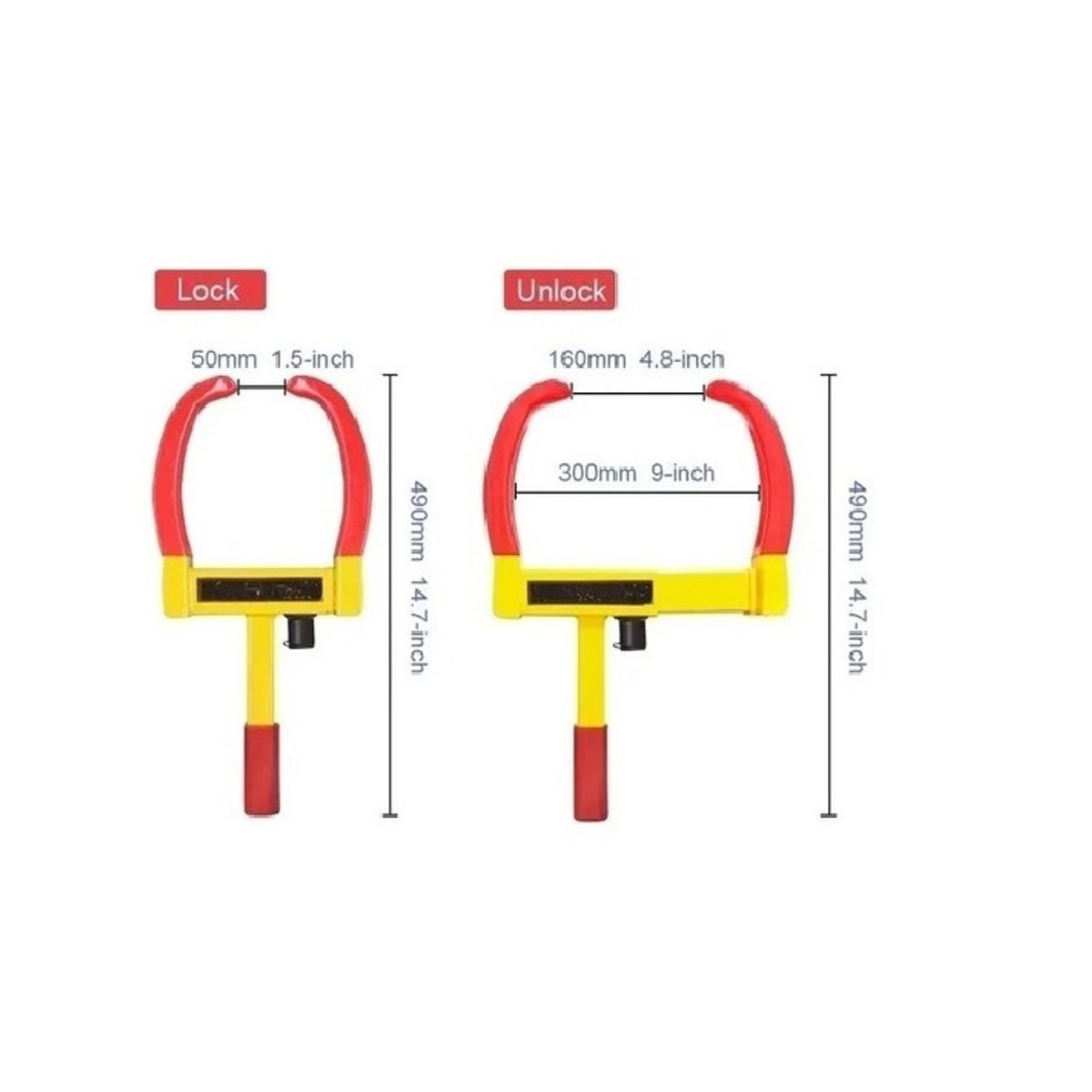 GENERICO - Traba Ruedas Profesional Pitbull Para Auto