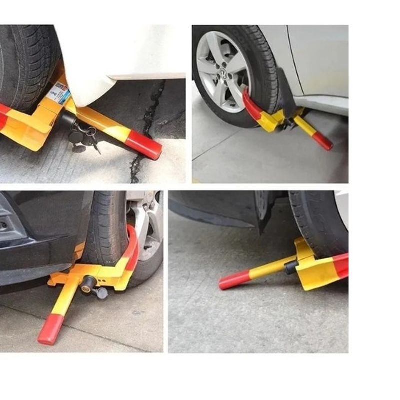 GENERICO - Traba Ruedas Seguridad Auto Pitbull Antirrobo