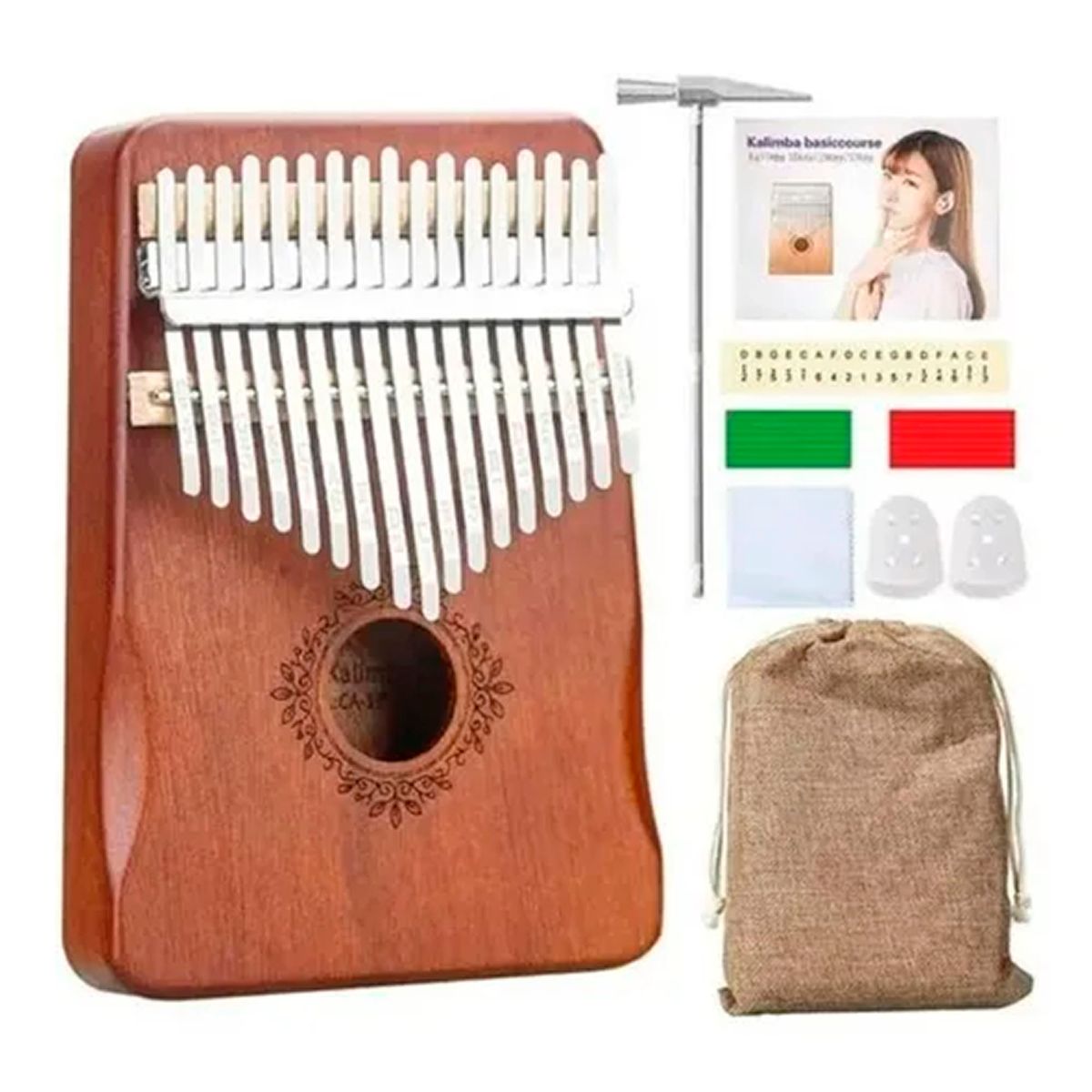 ESHOPANGIE - Kalimba Instrumento Musical De 17 Tono De Madera