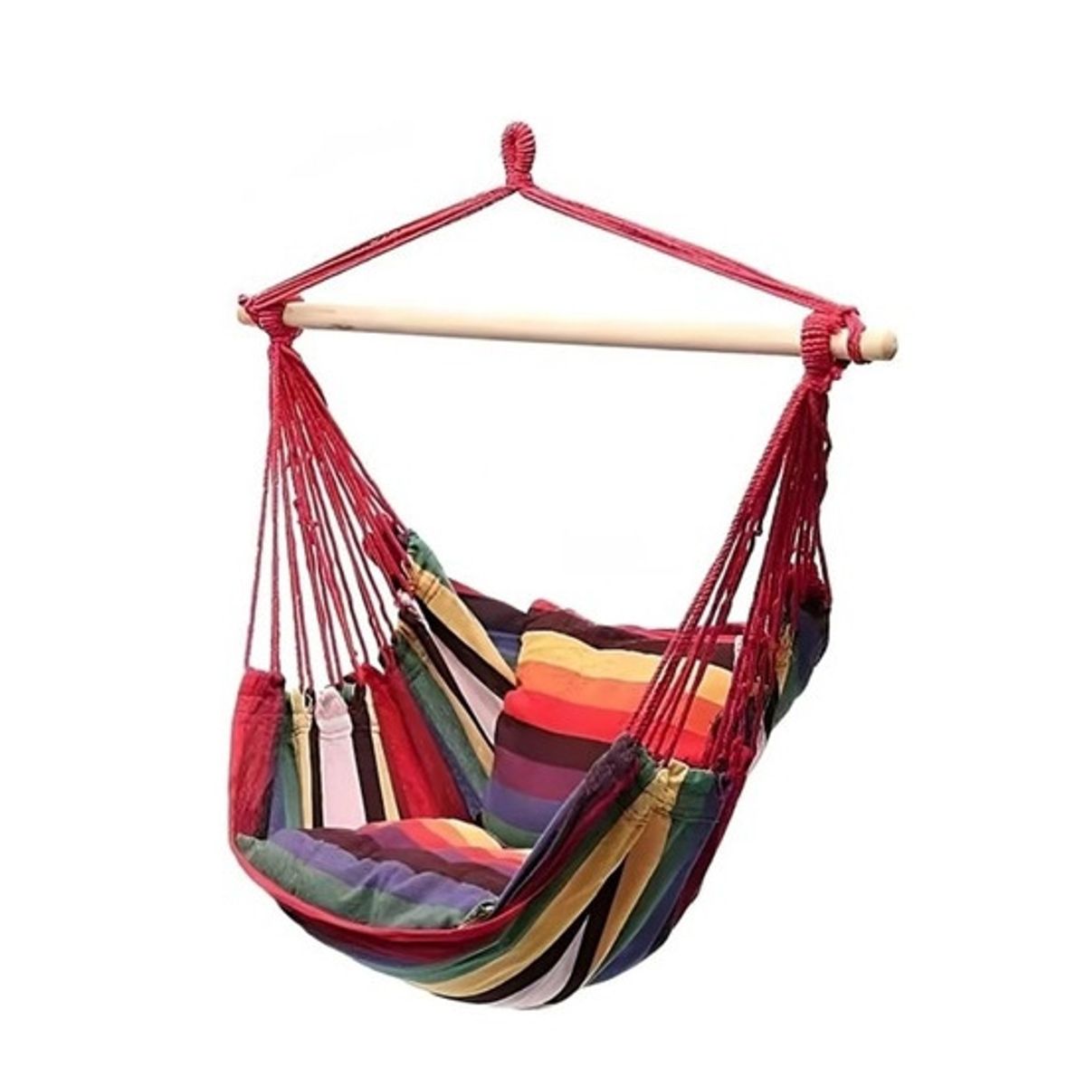 GENERICO - Silla Hamaca Colgante Camping Interior y Exterior Con Palo