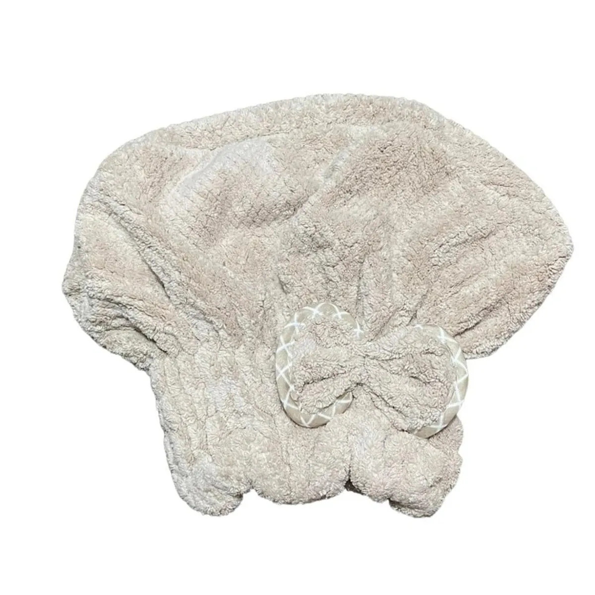 GENERICO - Gorro Toalla Para Secar Cabello Ducha - MARRON CLARO