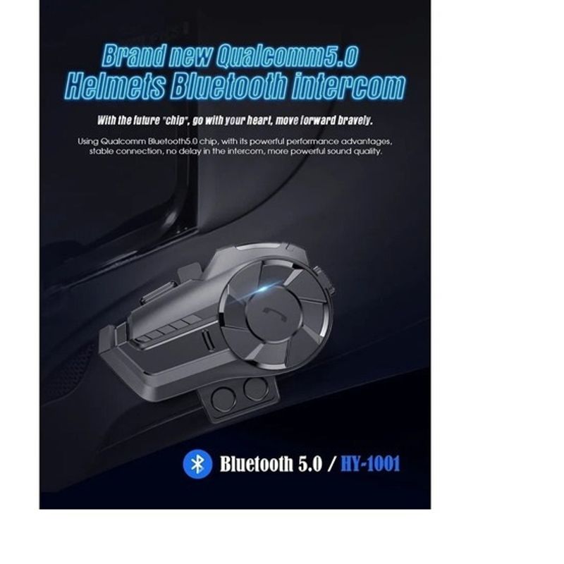 GENERICO - Intercomunicador Bluetooth Casco Moto 2 Helmet Intercom
