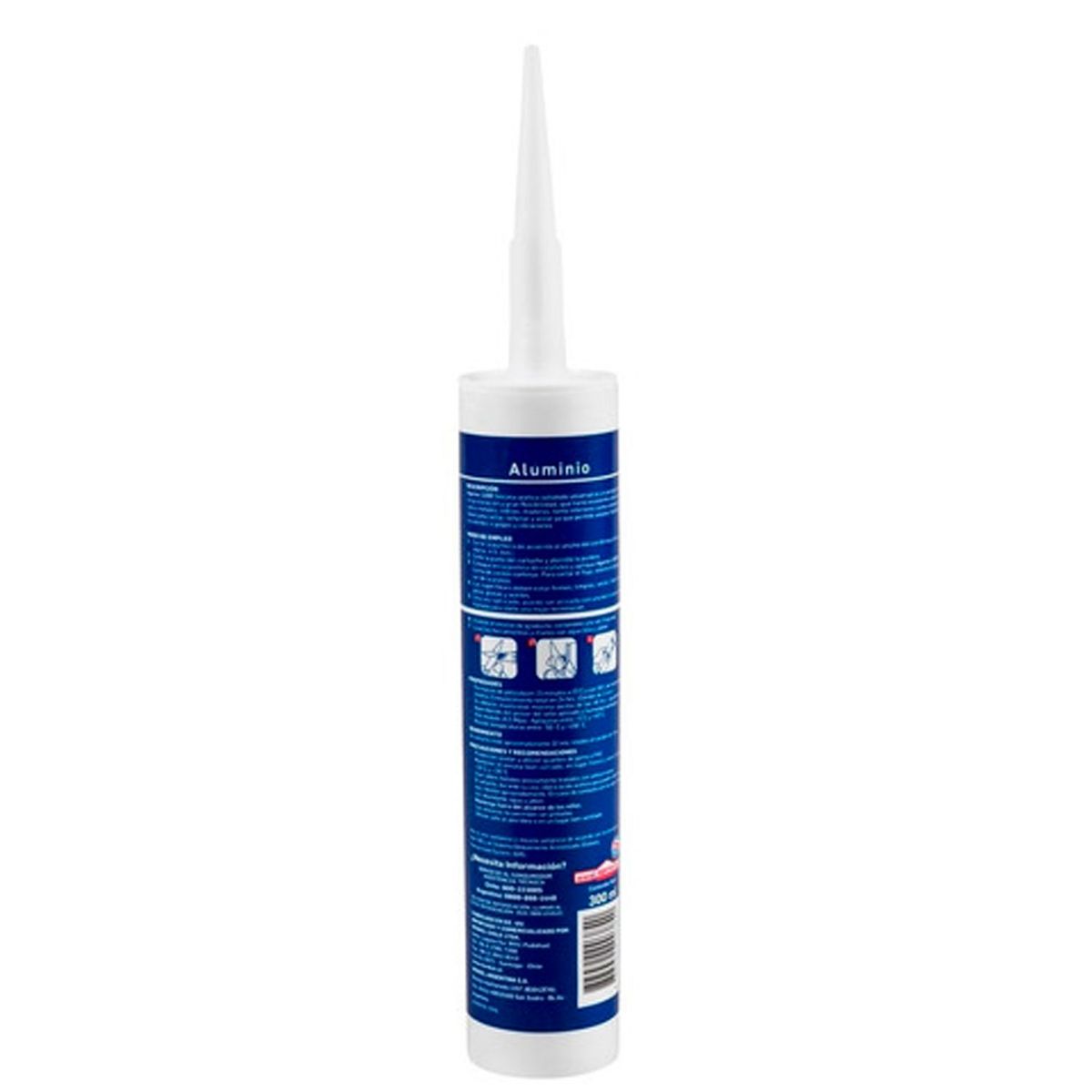 HENKEL - Silicona Sellante Profesional Agorex 1100 Aluminio 300Ml