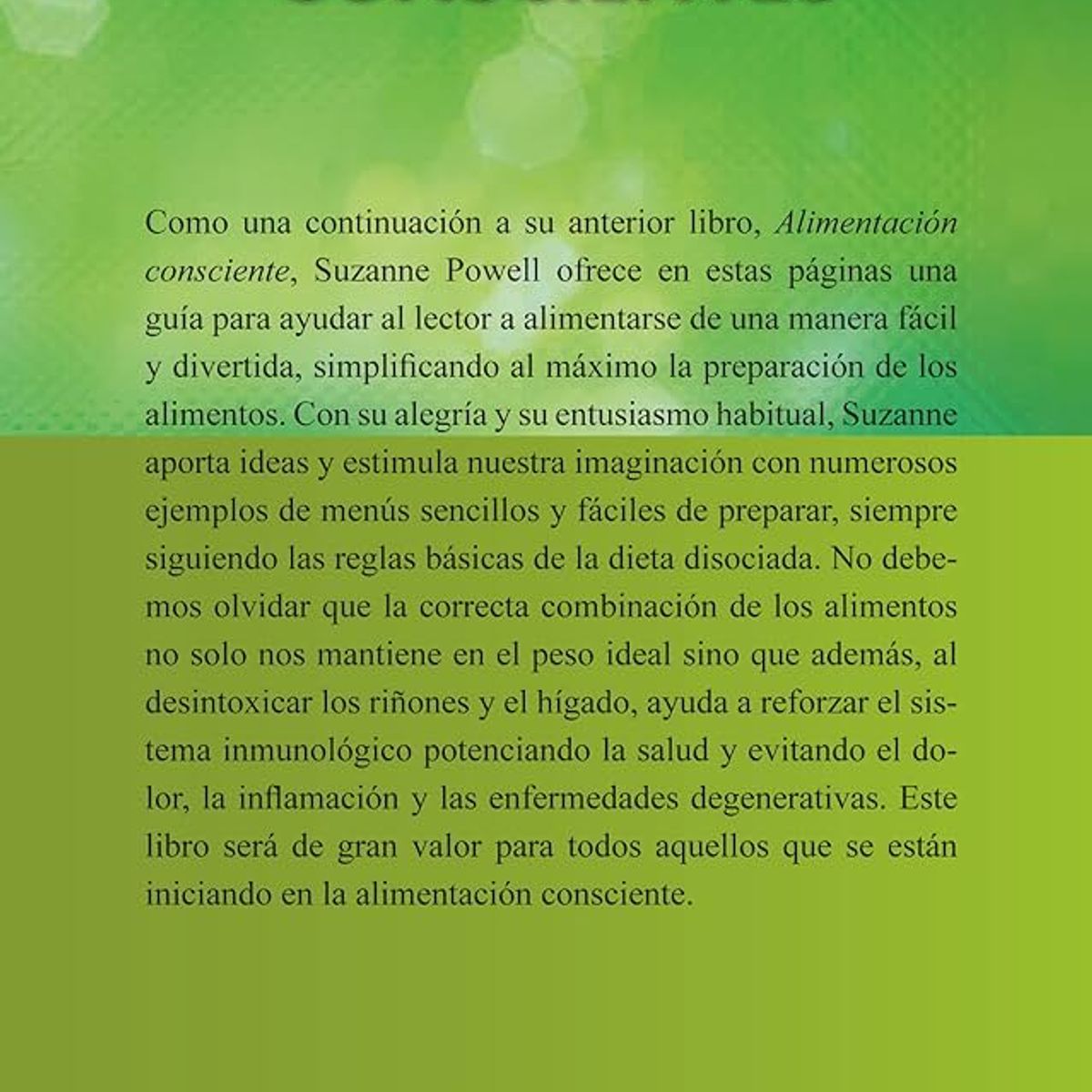 SIRIO EDITORIAL - Menus Conscientes - Dieta Disociada Simplificada