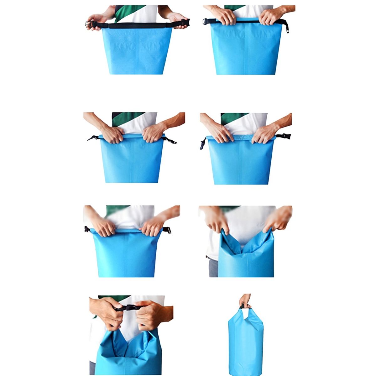 CRUSEC - Bolsa Flotante Pvc 10l Impermeable Para Camping Negro